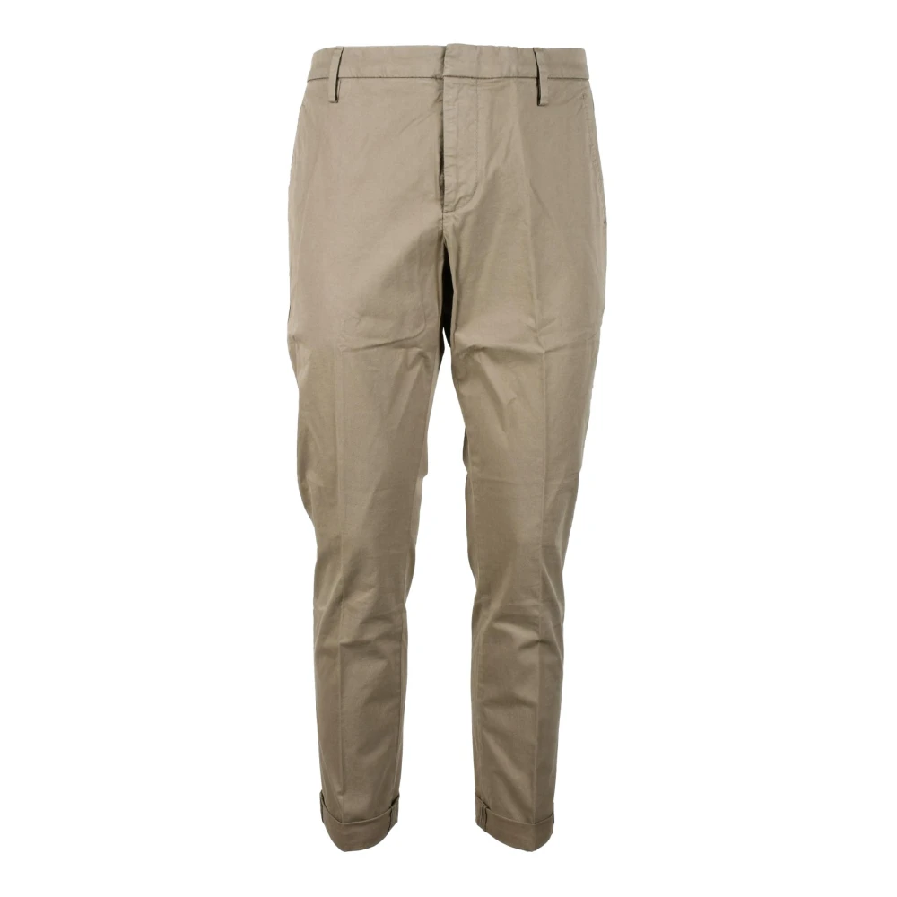 Dondup Katoen Elastaan Broek Yellow Heren