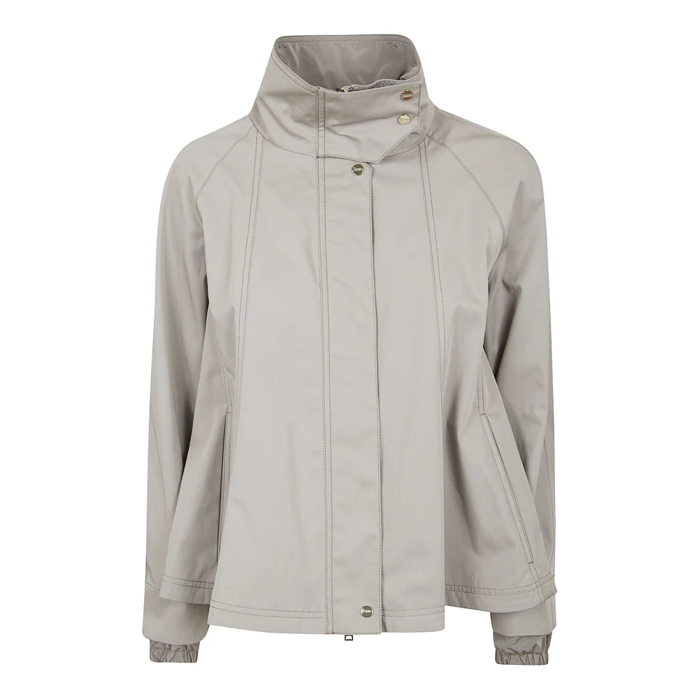 Herno Mujer Gris - Capa En Dean Y Nueva Tafeta Tecno - Jackets - L