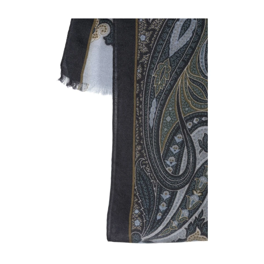 ETRO Heldere Blauwe Sjaal Stijlvolle Collectie Multicolor Heren