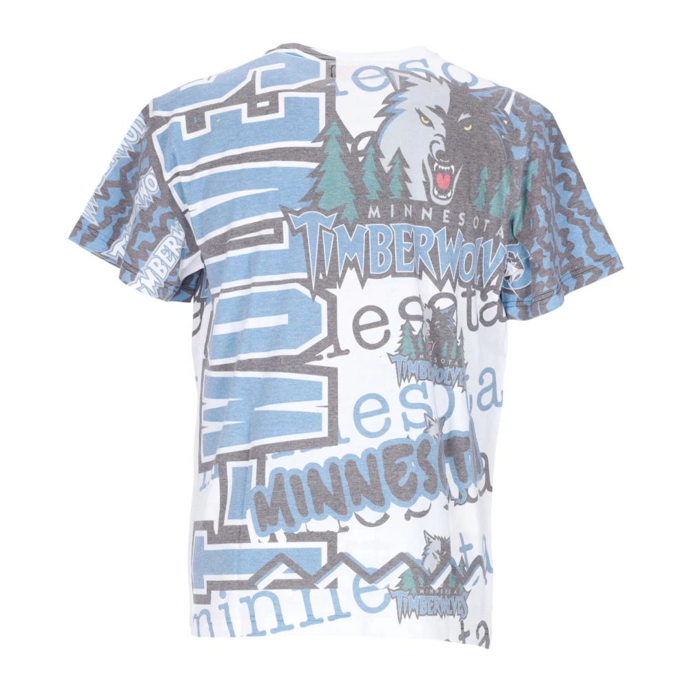 Mitchell & Ness NBA Jumbotron 2.0 Tee Minnesota Timberwolves Multicolor Heren