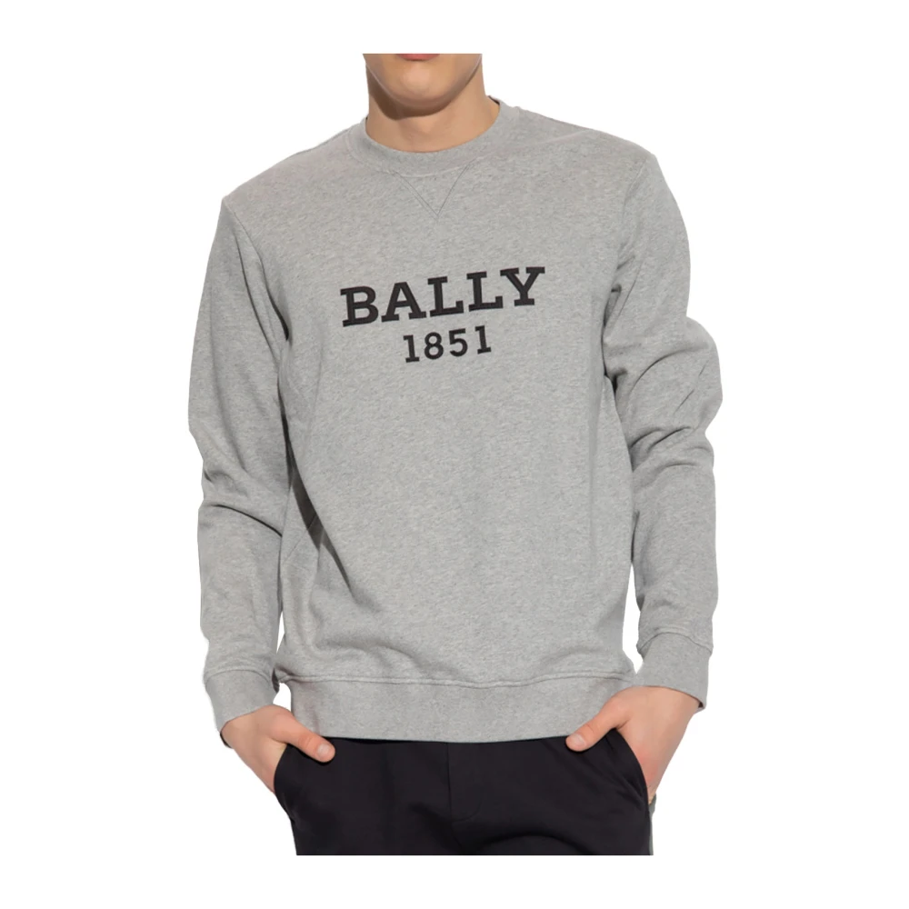 Bally Crewneck Sweatshirt Gray Heren