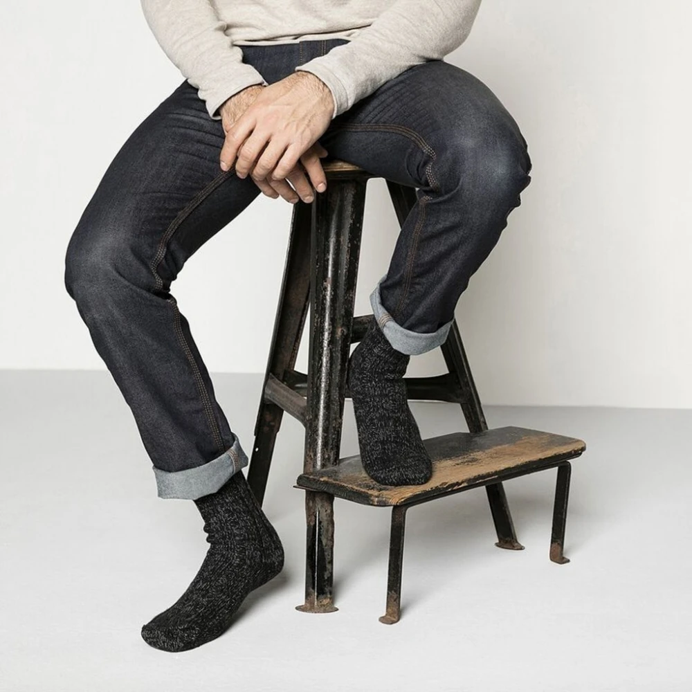 Birkenstock Katoen Twist Heren Sokken Black Heren