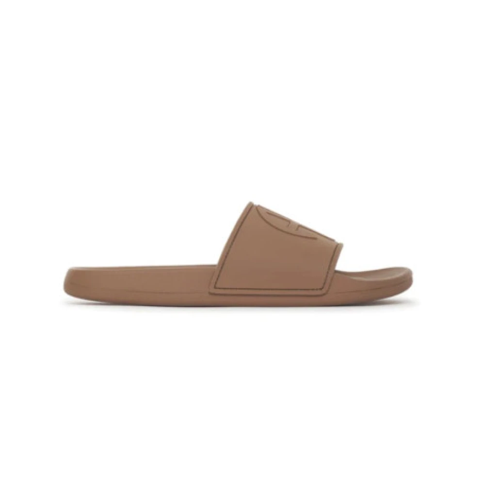 ISLA SLIDES CAMEL MONOGRAM Anine Bing Women Miinto