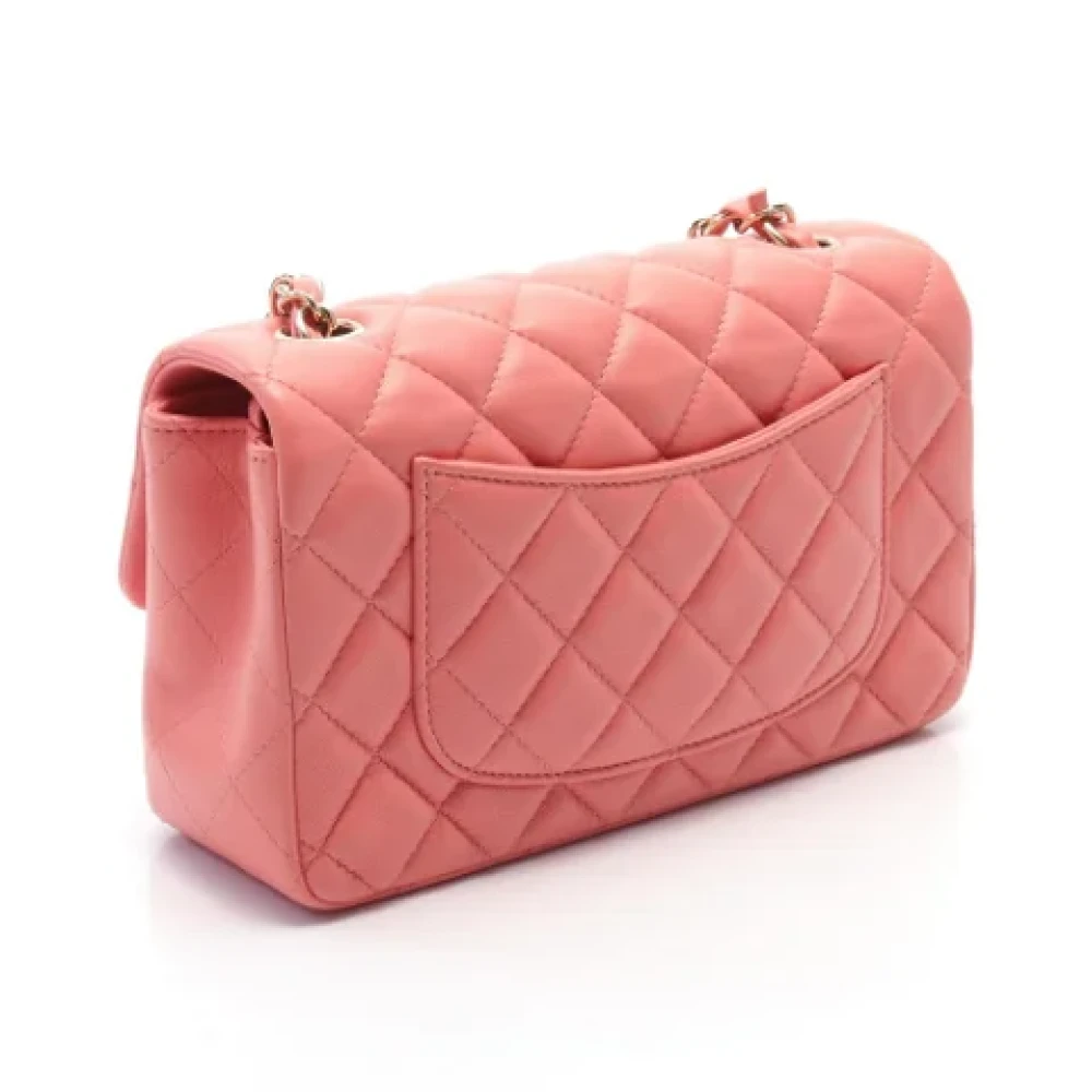 Chanel Vintage Pre-owned Leather chanel-bags Pink Dames
