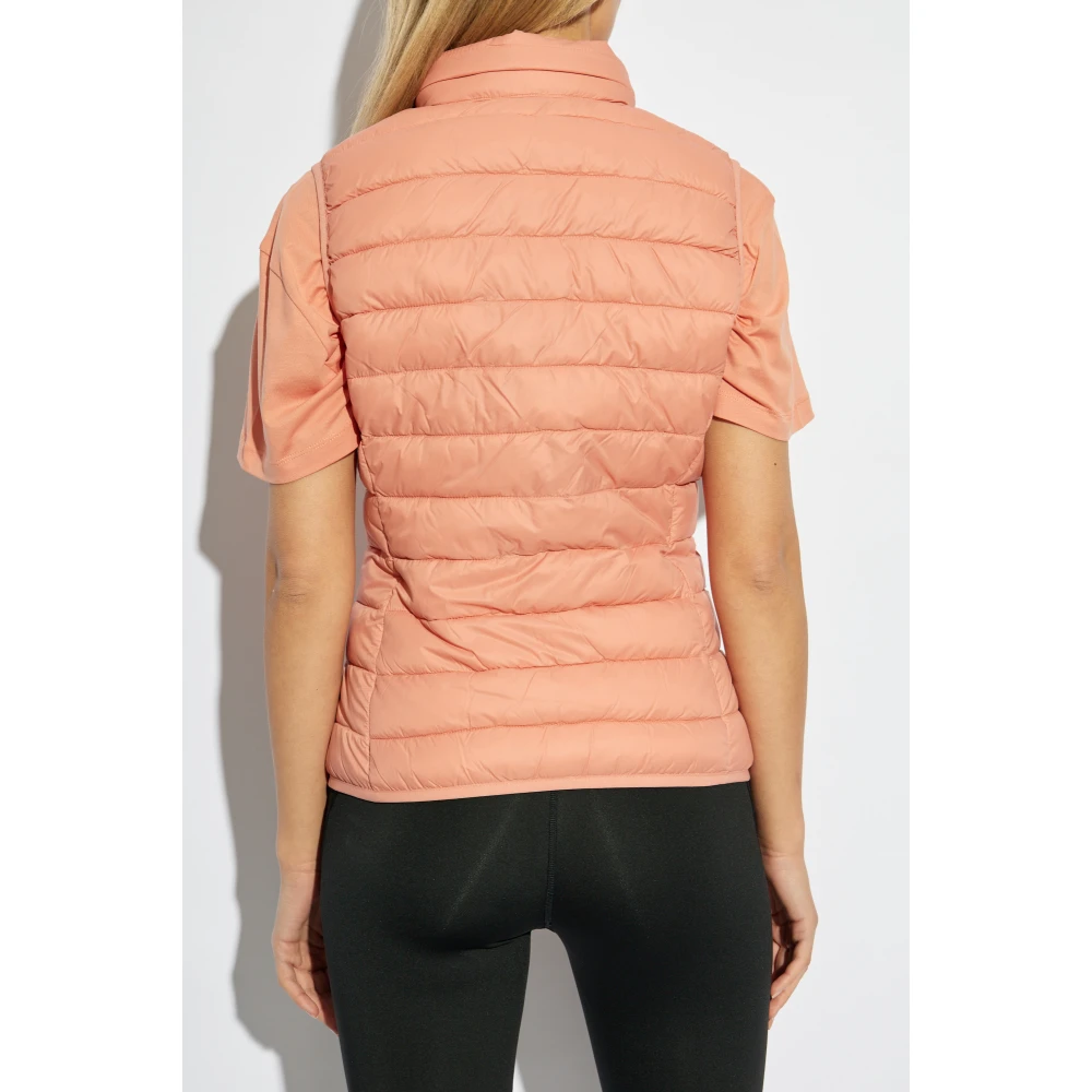Emporio Armani EA7 Gewatteerd vest met capuchon Pink Dames