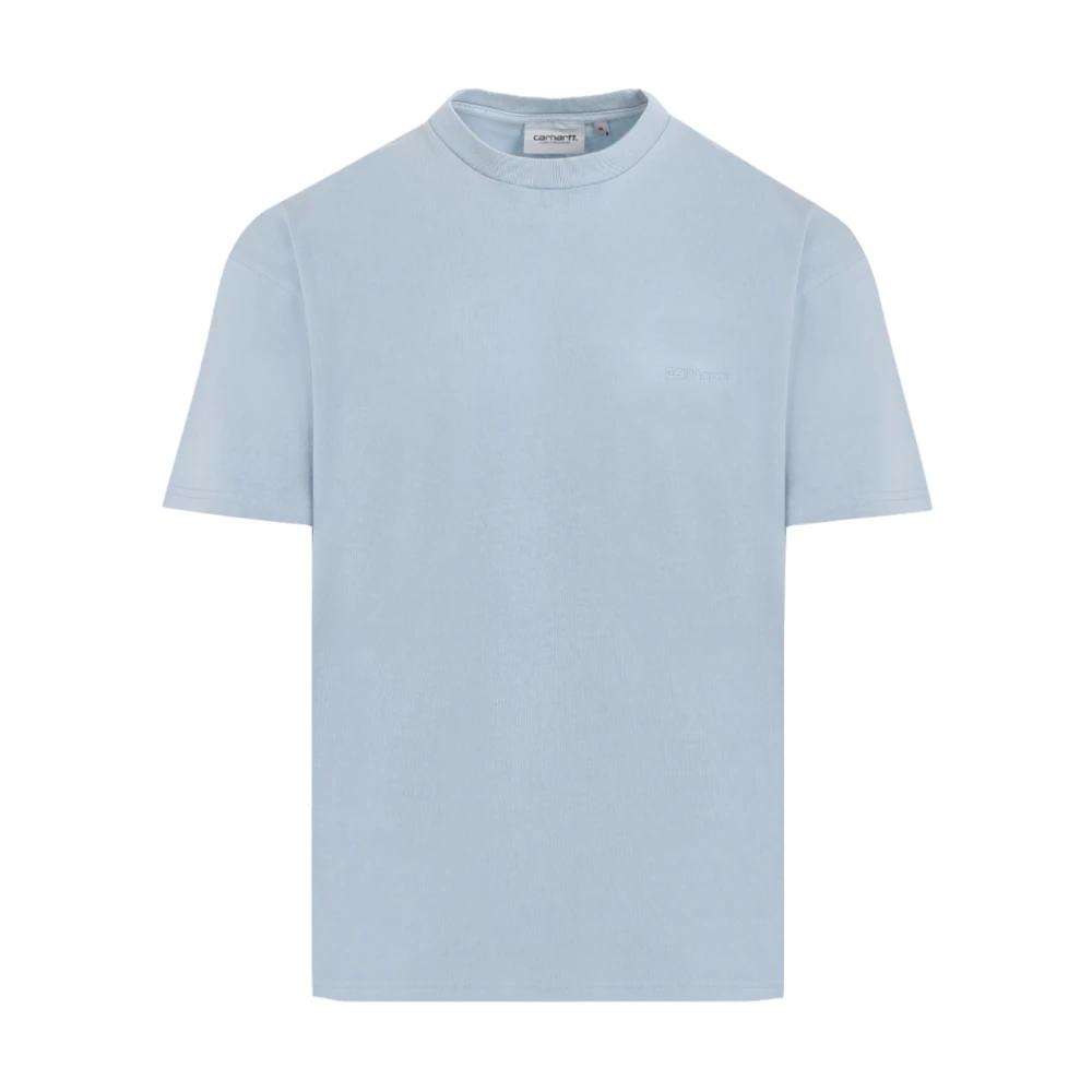 Carhartt WIP Duster Script T-Shirt Misty Sky Blue Heren
