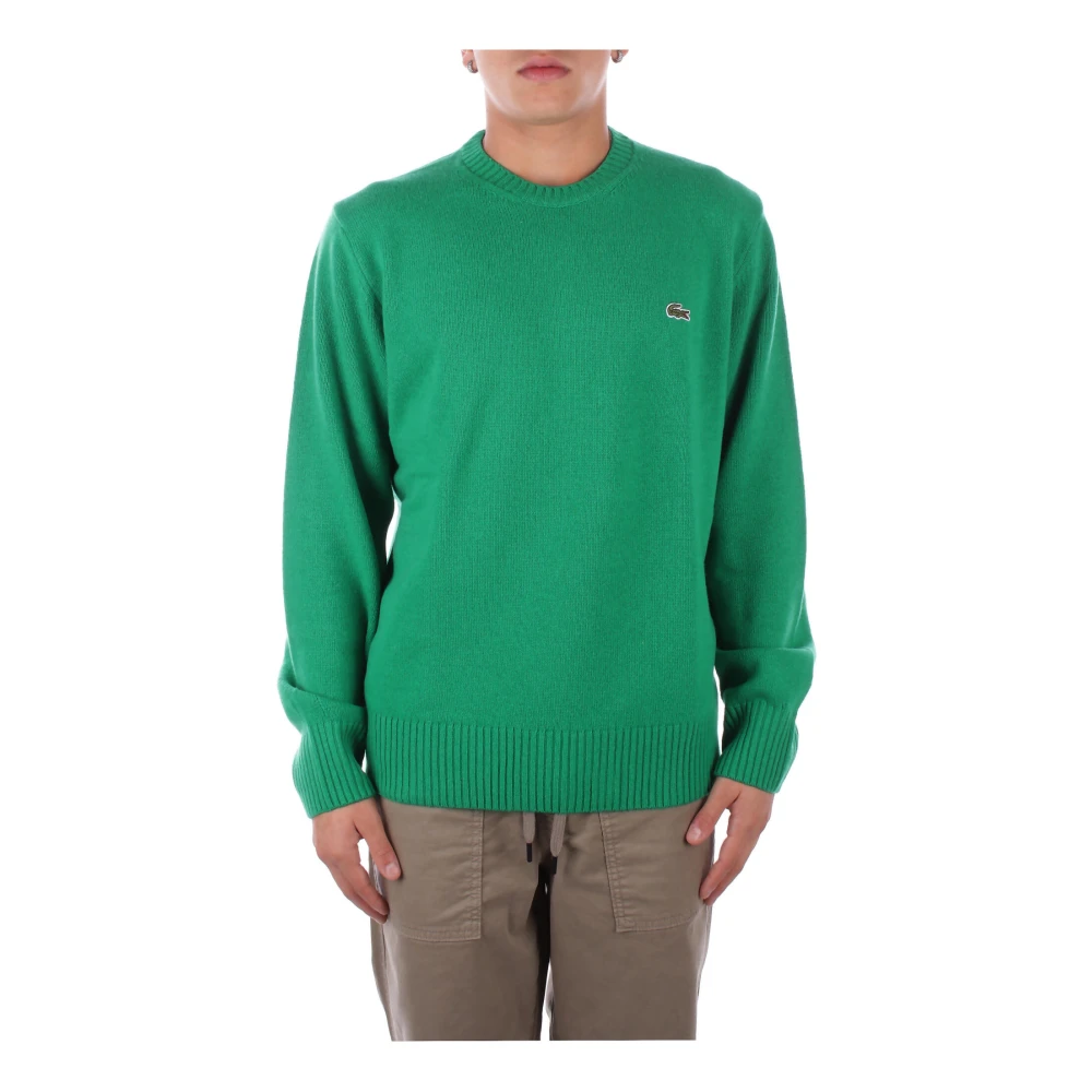 Lacoste Logo Front Sweaters Green Heren