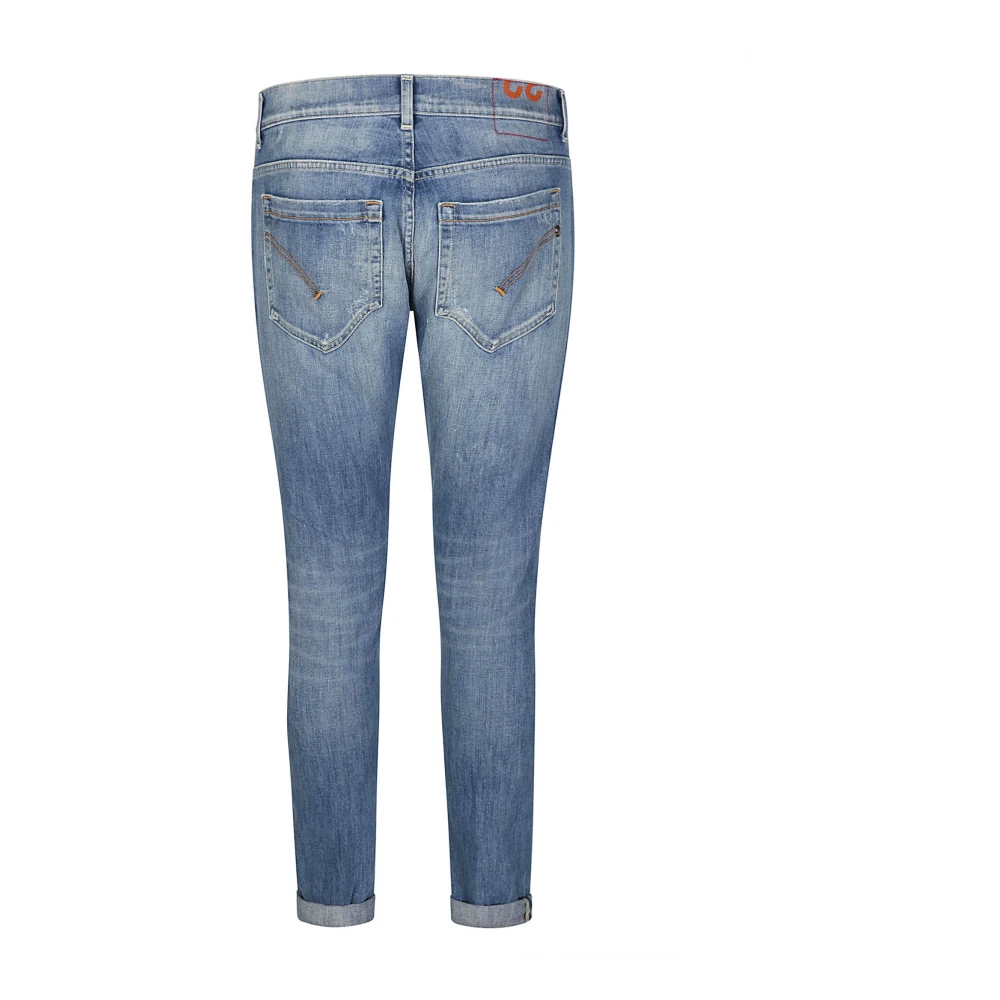 Dondup Slim-Fit Micro Rotture Skinny Jeans Blue Heren