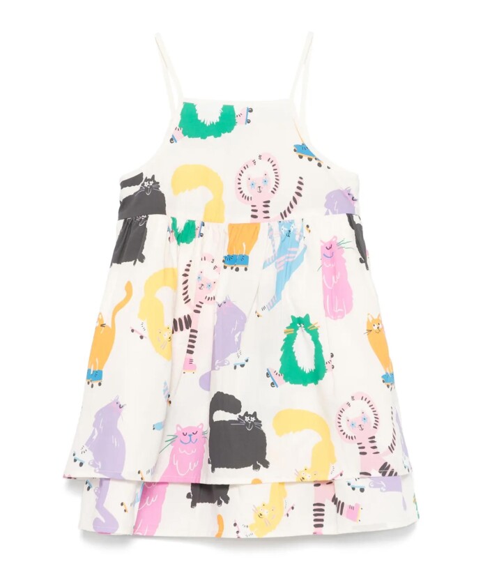 robe-imprimee-fermeture-eclair-laterale-encolure-carree