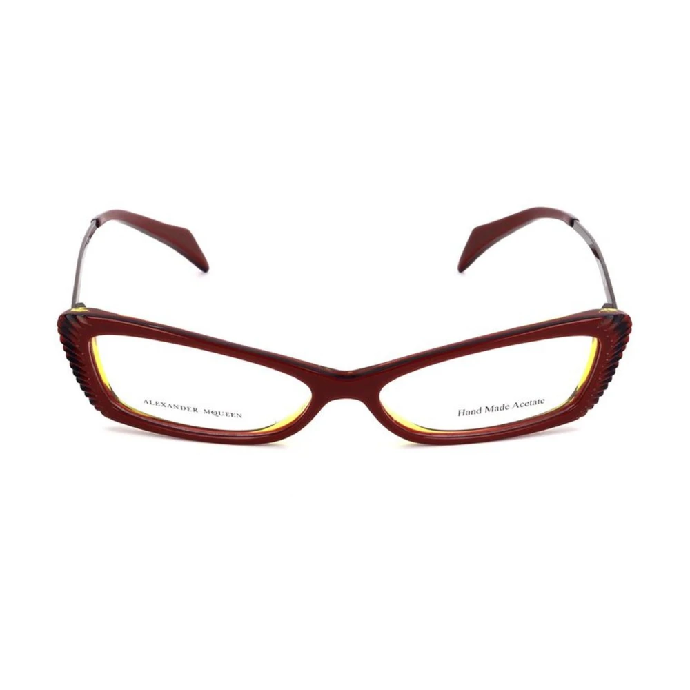 Alexander mcqueen Multicolor Acetaatframe Bril met Wijzerplaat Multicolor Dames