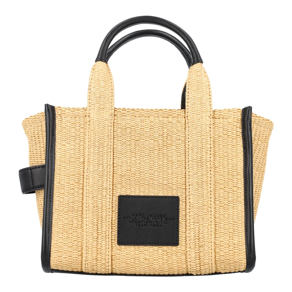 Marc Jacobs Raffia Kleine Tote Tas Beige Dames