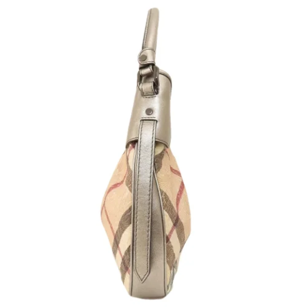 Burberry Vintage Pre-owned Plastic handbags Beige Dames