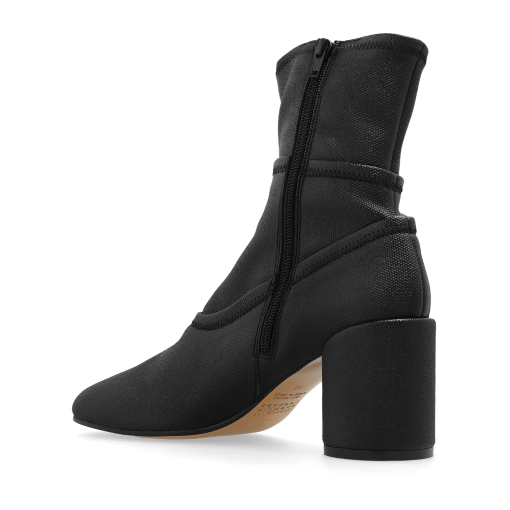 MM6 Maison Margiela Anatomische enkellaarzen met hak Black Dames