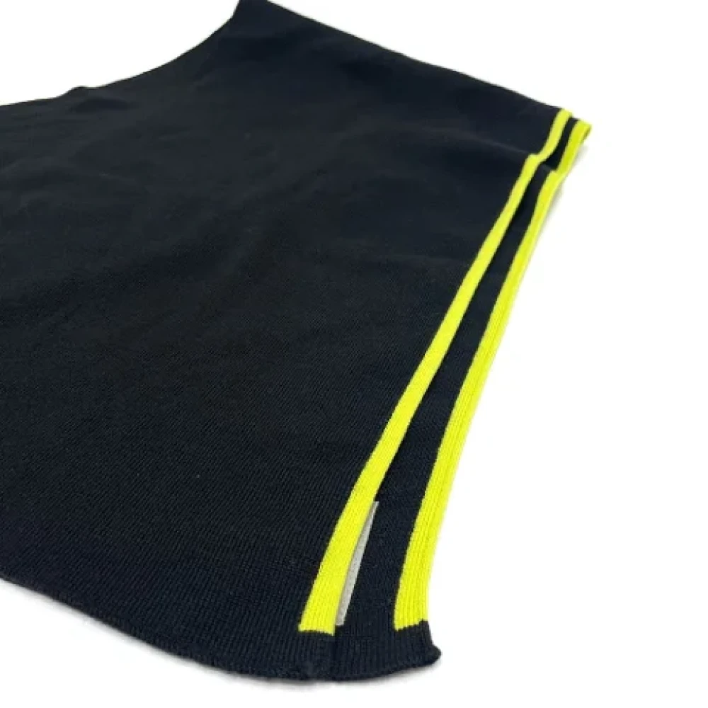 Chanel Vintage Pre-owned Cashmere scarves Black Dames