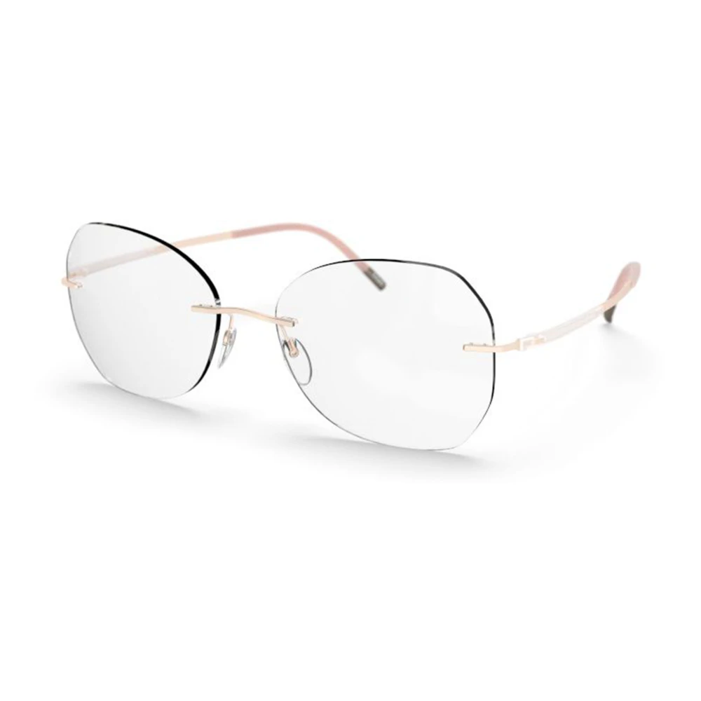 Silhouette Unisex Beige Glasses, 55 Mm, Eyewear Frames