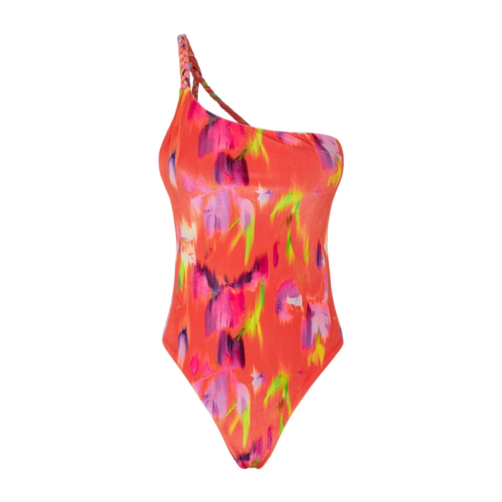 Me-Fui Glitch Monokini One-Shoulder Badpak Multicolor Dames