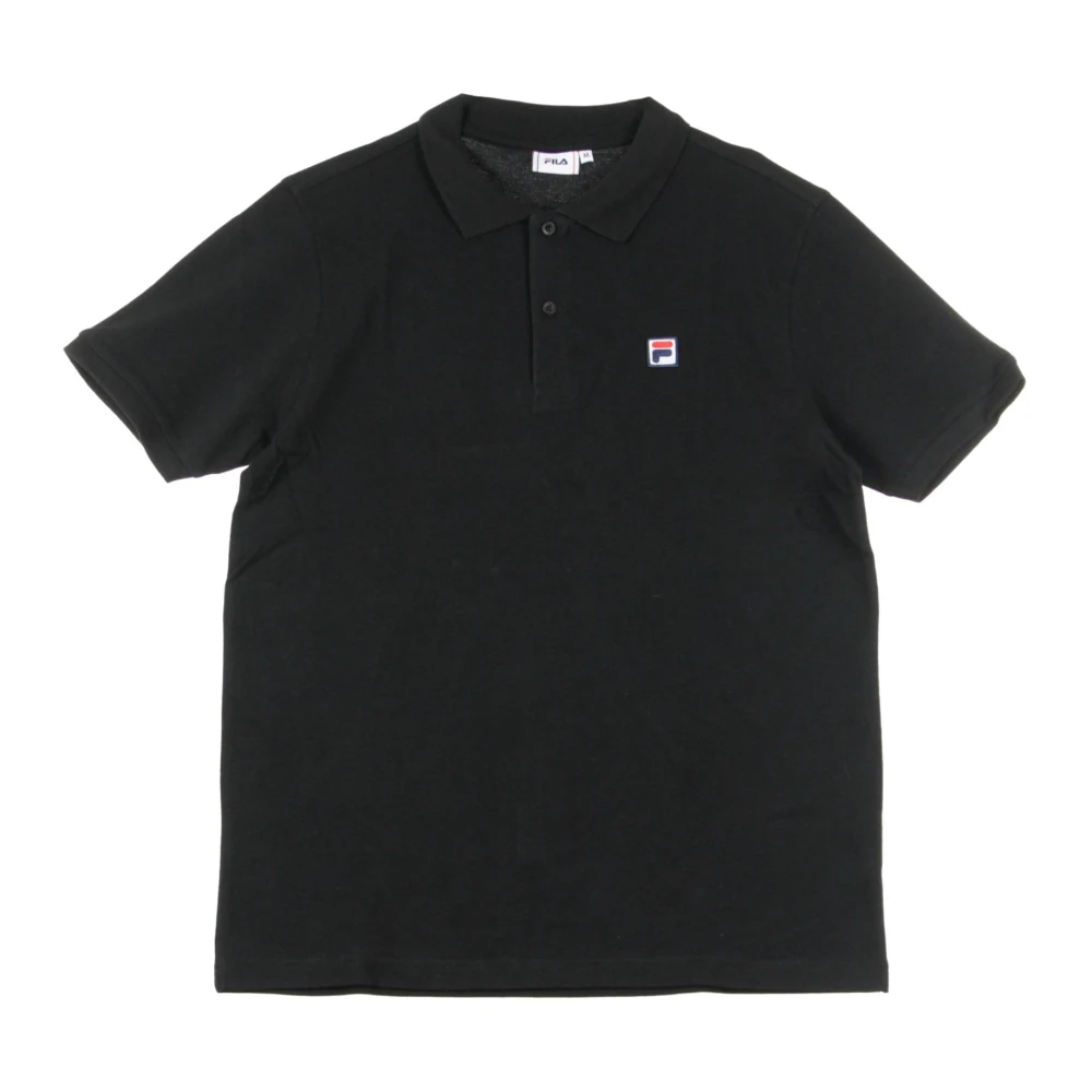 Fila Zwarte Polo T-shirt met korte mouwen Black Heren
