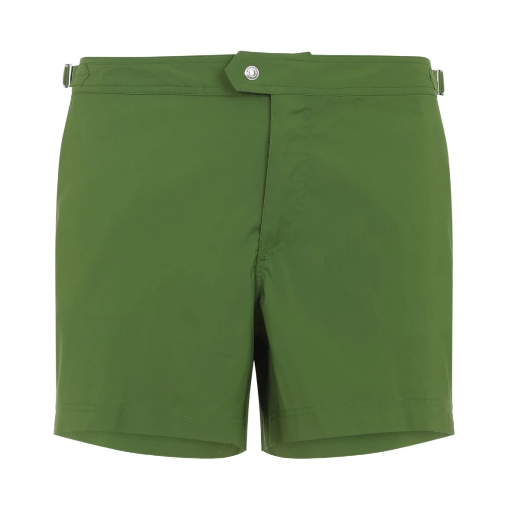 Tom Ford Men's Green Beachwear, Xl, Nylon Swim Short