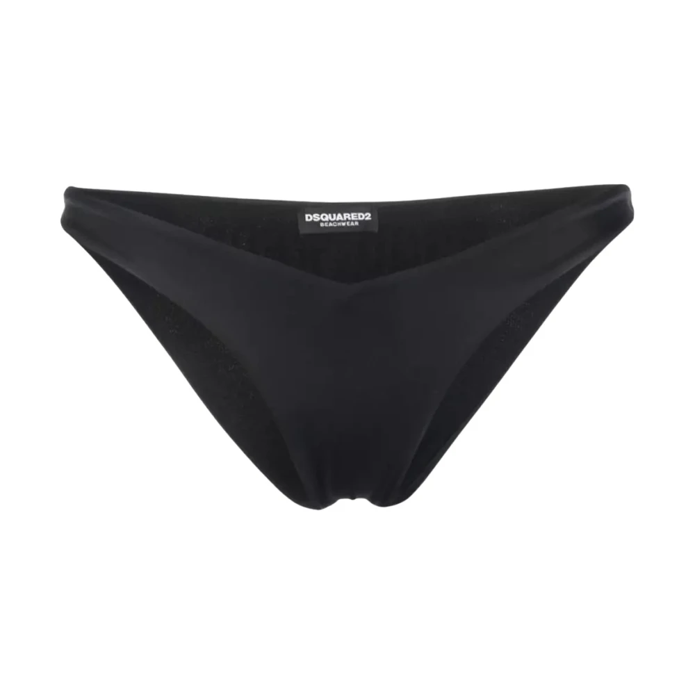 Dsquared2 Svart Bikiniunderdel med Logotyp Black, Dam