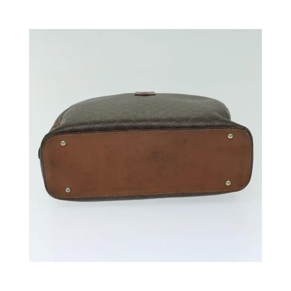 Celine Vintage Pre-owned Fabric handbags Brown Dames