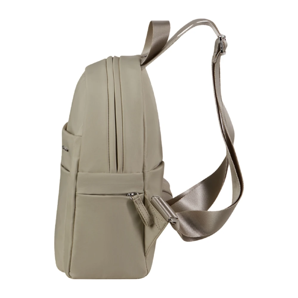 Samsonite Steen Groene Rugzak met Zakken Beige Dames