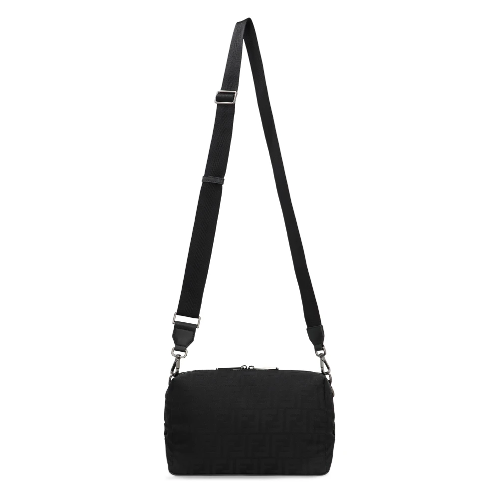 Fendi Men's Black Medium Squared Ff Bag