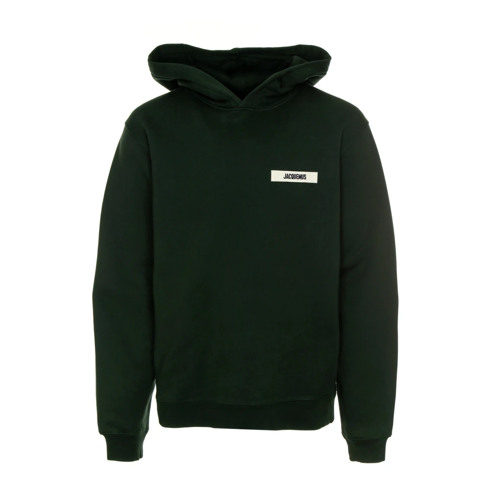 Jacquemus Gros Grain Hoodie Green Heren