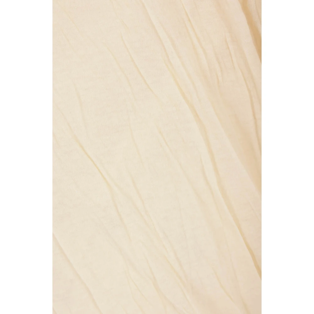 Rick Owens Beige Oversized Gedrapeerd Asymmetrisch T-shirt Beige Heren