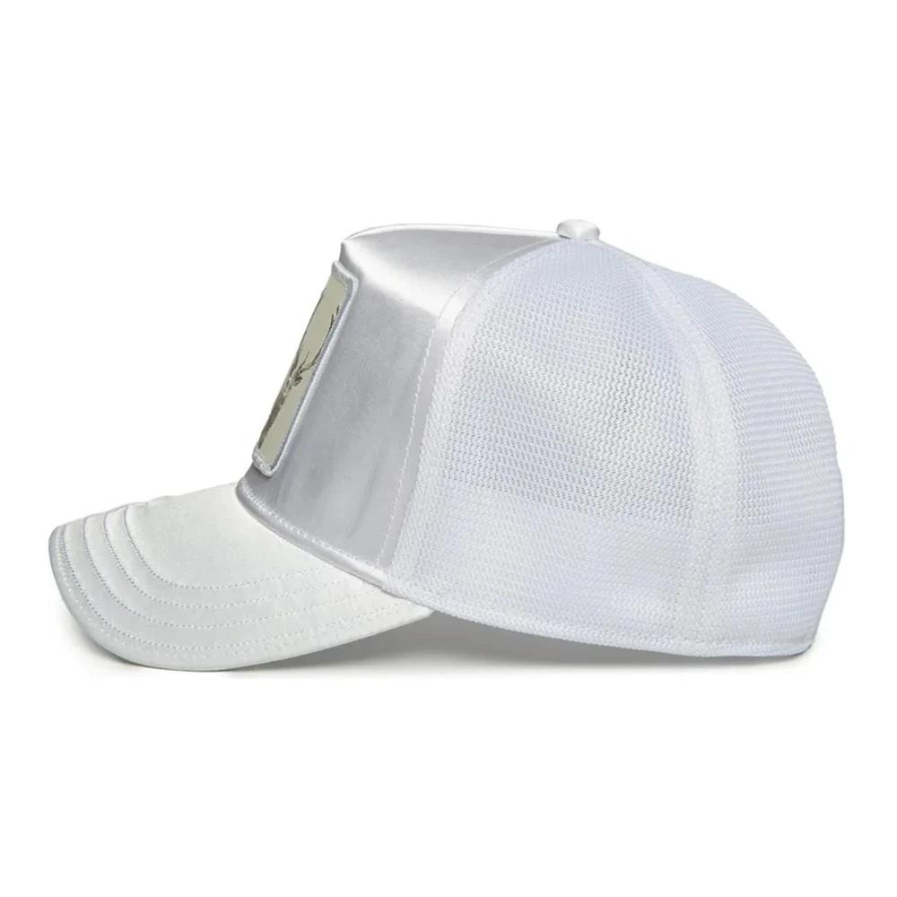 Goorin Bros Witte satijnen trucker cap met rendier White Heren