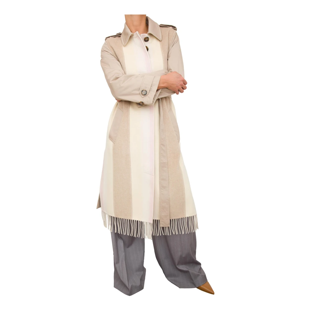 Marella Bruine Jas Beige Dames