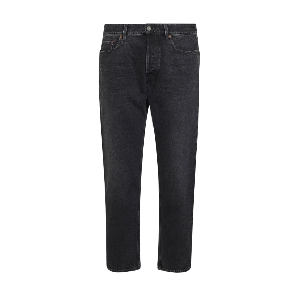 Saint Laurent Men's Black Straight Fit Jeans, W34, Mick Jeans