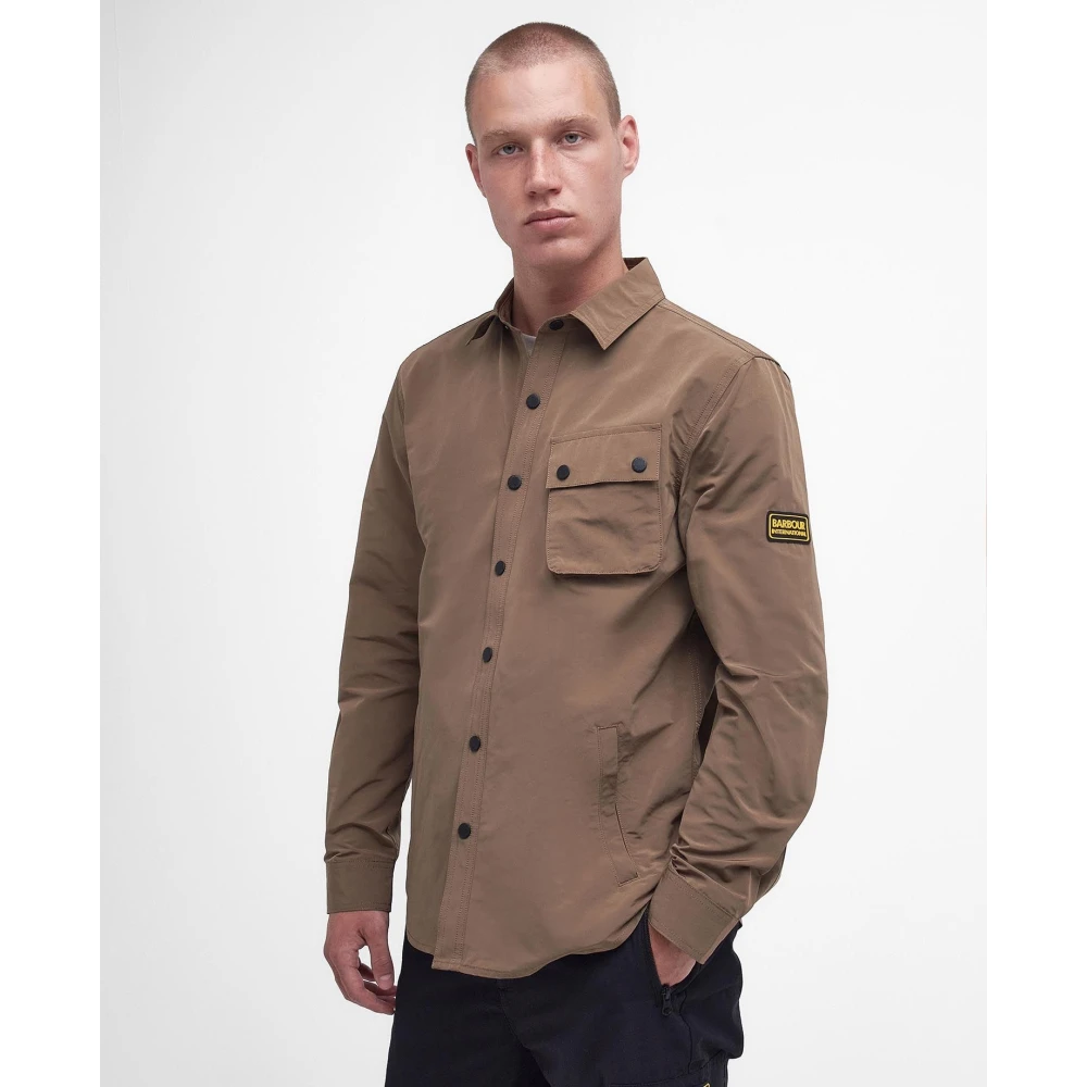 Barbour Control Overshirt Fossil-M Brown Heren
