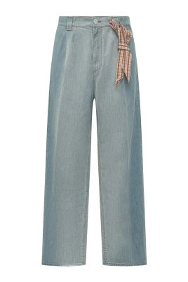 Chambray Jeans med Foulard