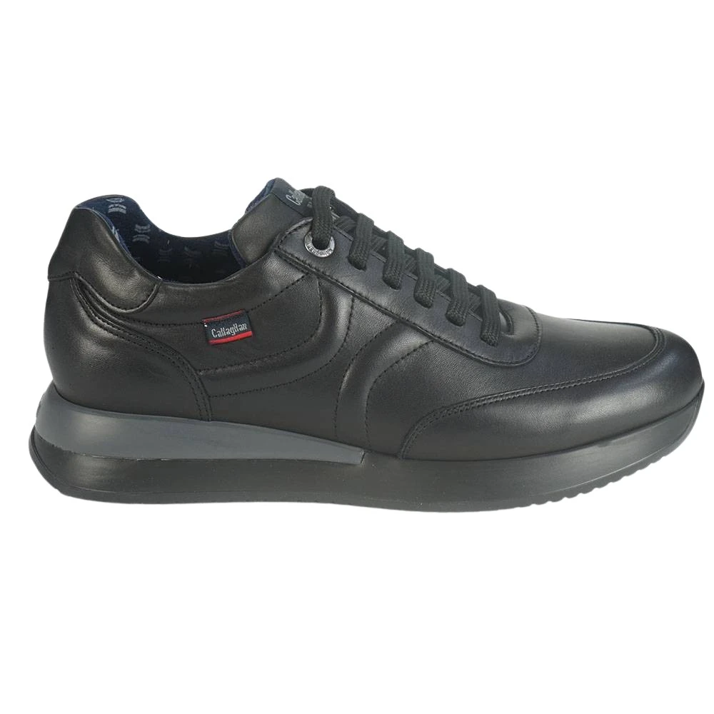 Callaghan Leren vetersneakers met gepatenteerde rubberen zool Heren Schoenen Blauw