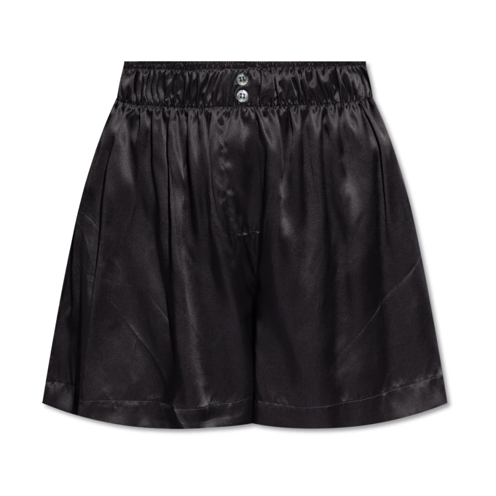 Halfboy Zijden shorts Black Dames