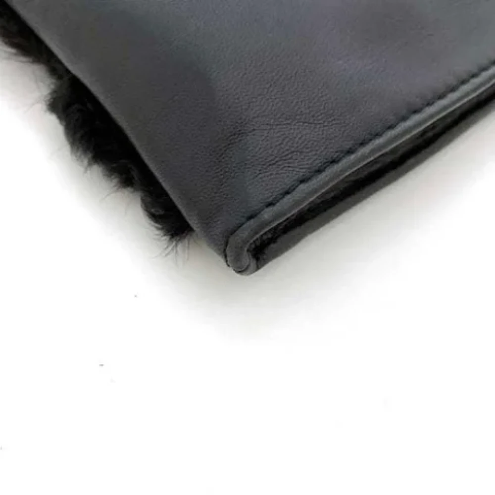 Loewe Pre-owned Leather pouches Black Dames