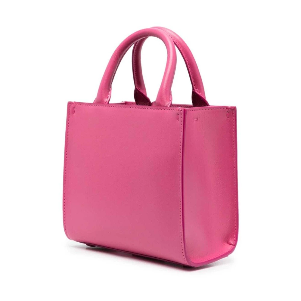 Dolce & Gabbana Glicine Leren Handtas Pink Dames