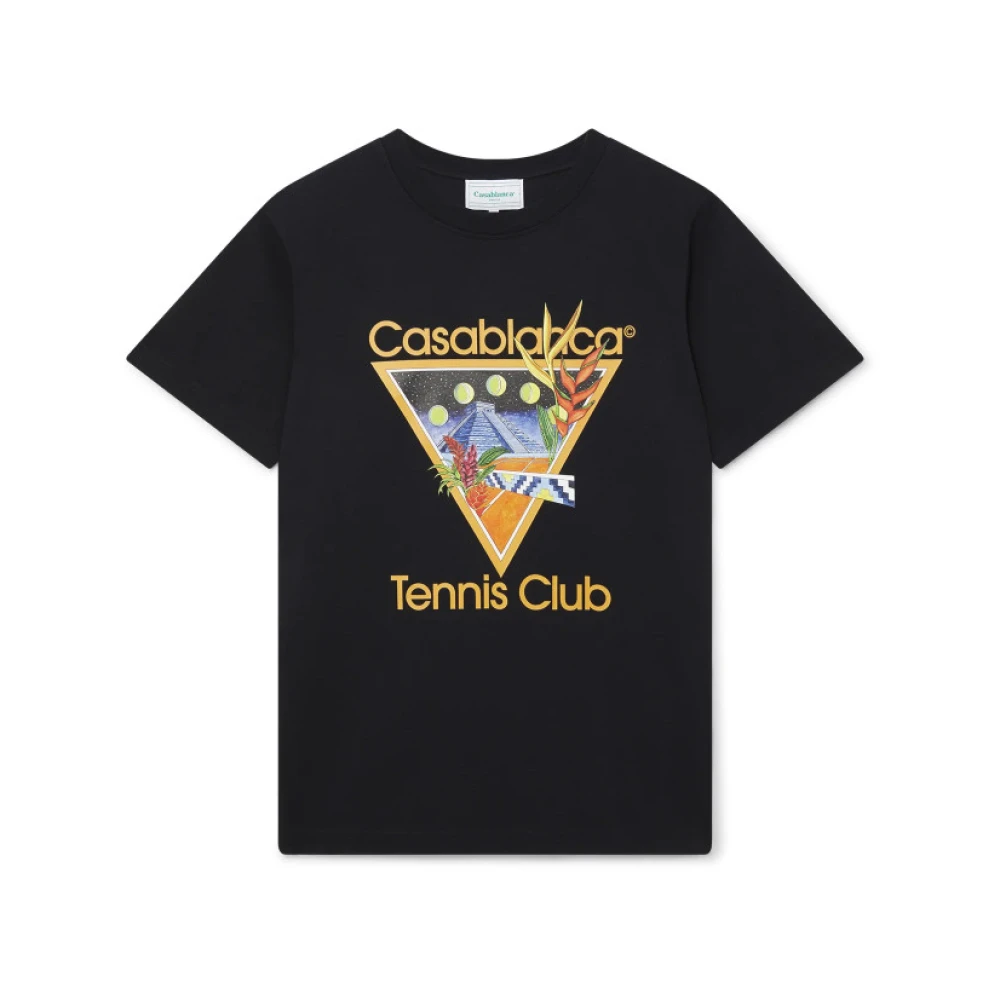 Casablanca Tennis Club Icon Zwart T-Shirt Black Heren