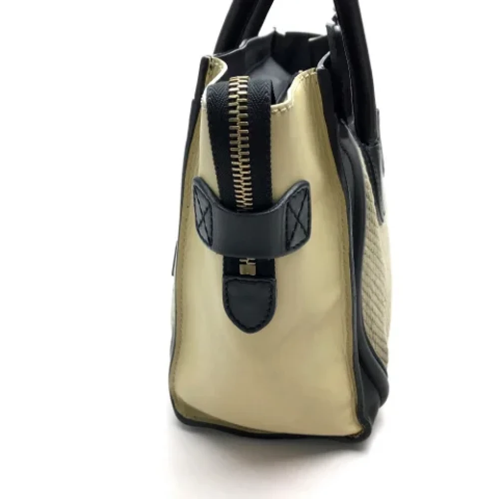 Celine Vintage Pre-owned Leather celine-bags Beige Dames