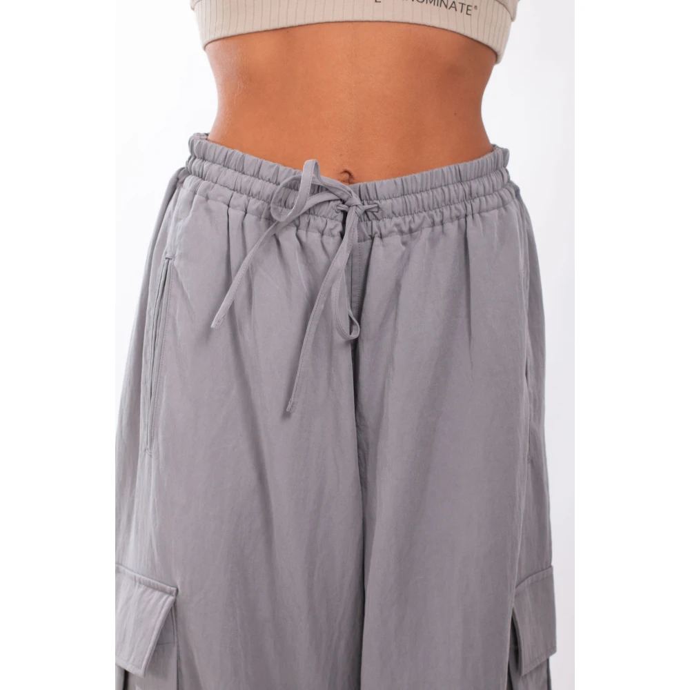 Y-3 Grijze Cargo Broek Gray Dames