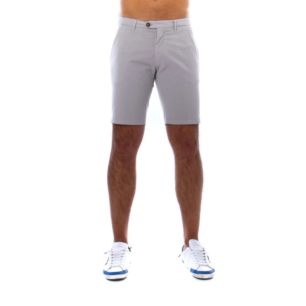 Roy Roger's Slim Fit Bermuda Shorts Grijs Gray Heren