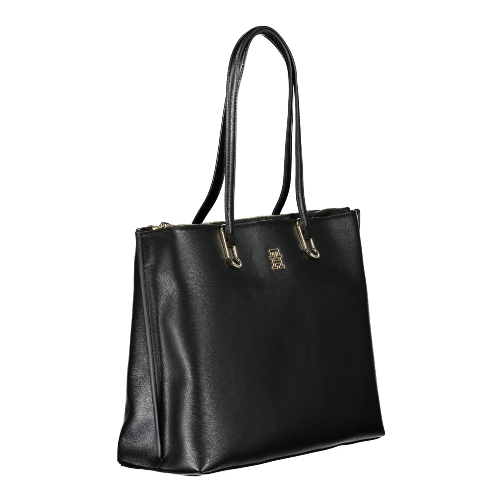 Tommy Hilfiger Zwarte damestas met schouderband Black Dames