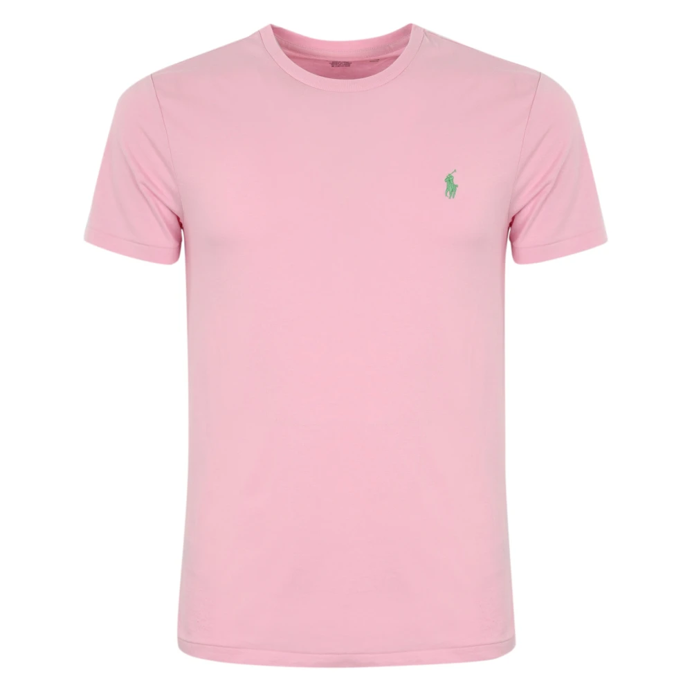 Ralph Lauren Heren Polo T-shirts in Roze Pink Heren
