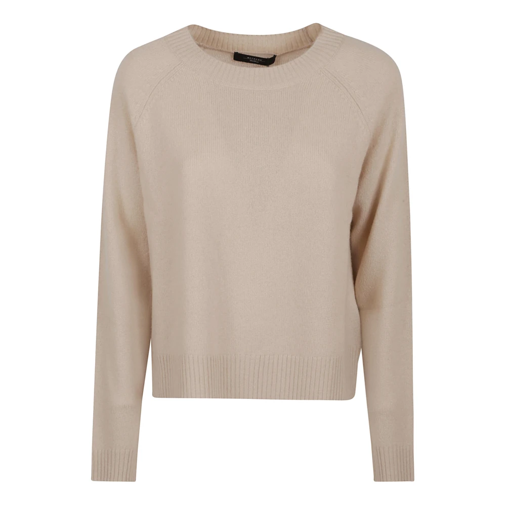 Max Mara Weekend Kasjmier Crew Neck Sweater Nude Beige Dames