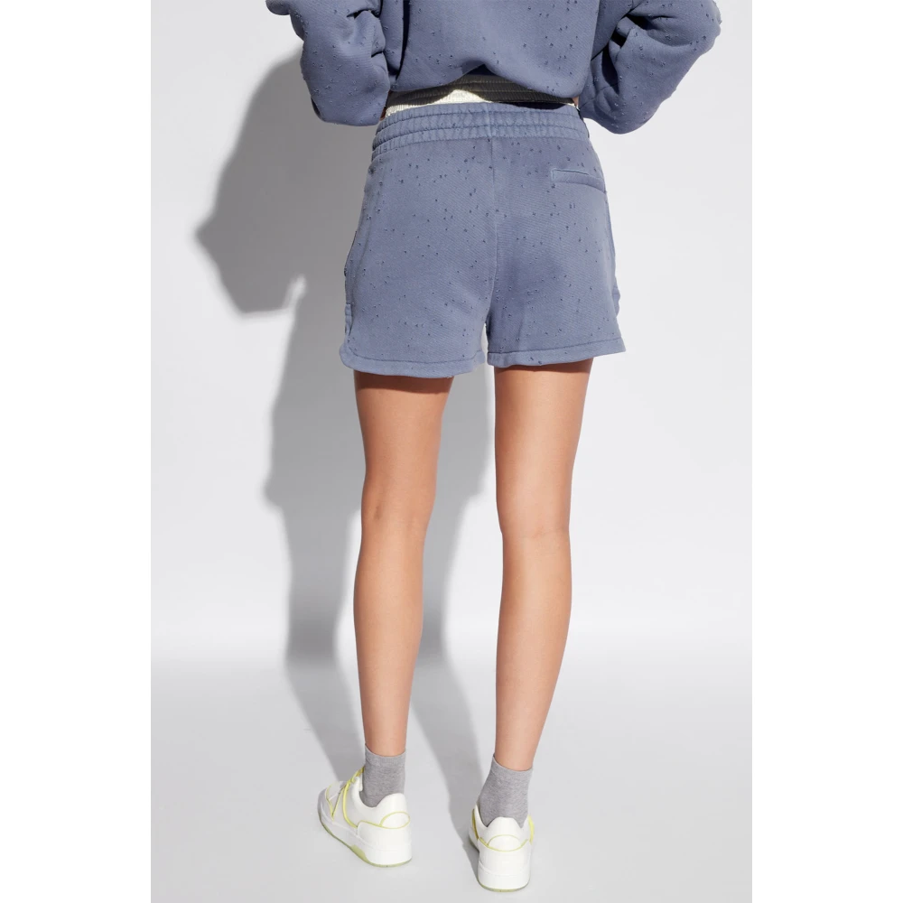 Halfboy Shorts met vintage-effect Blue Dames