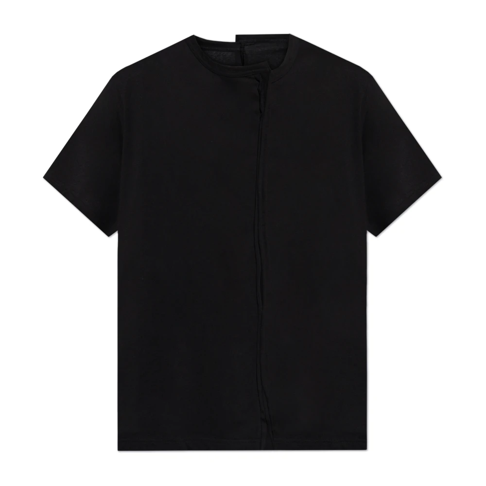 Y-3 Asymmetrisch T-shirt Black Heren