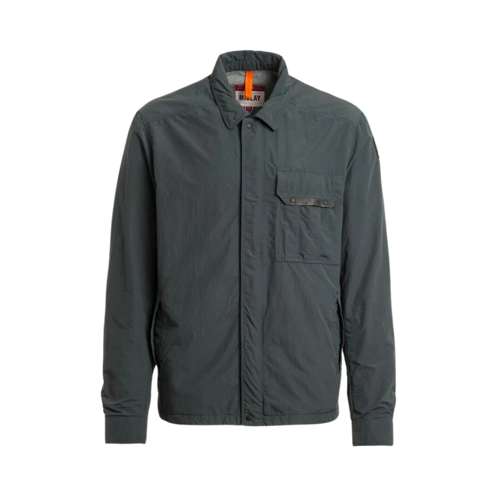 Parajumpers Men's Green Light Jackets, L, Miura - Overshirt