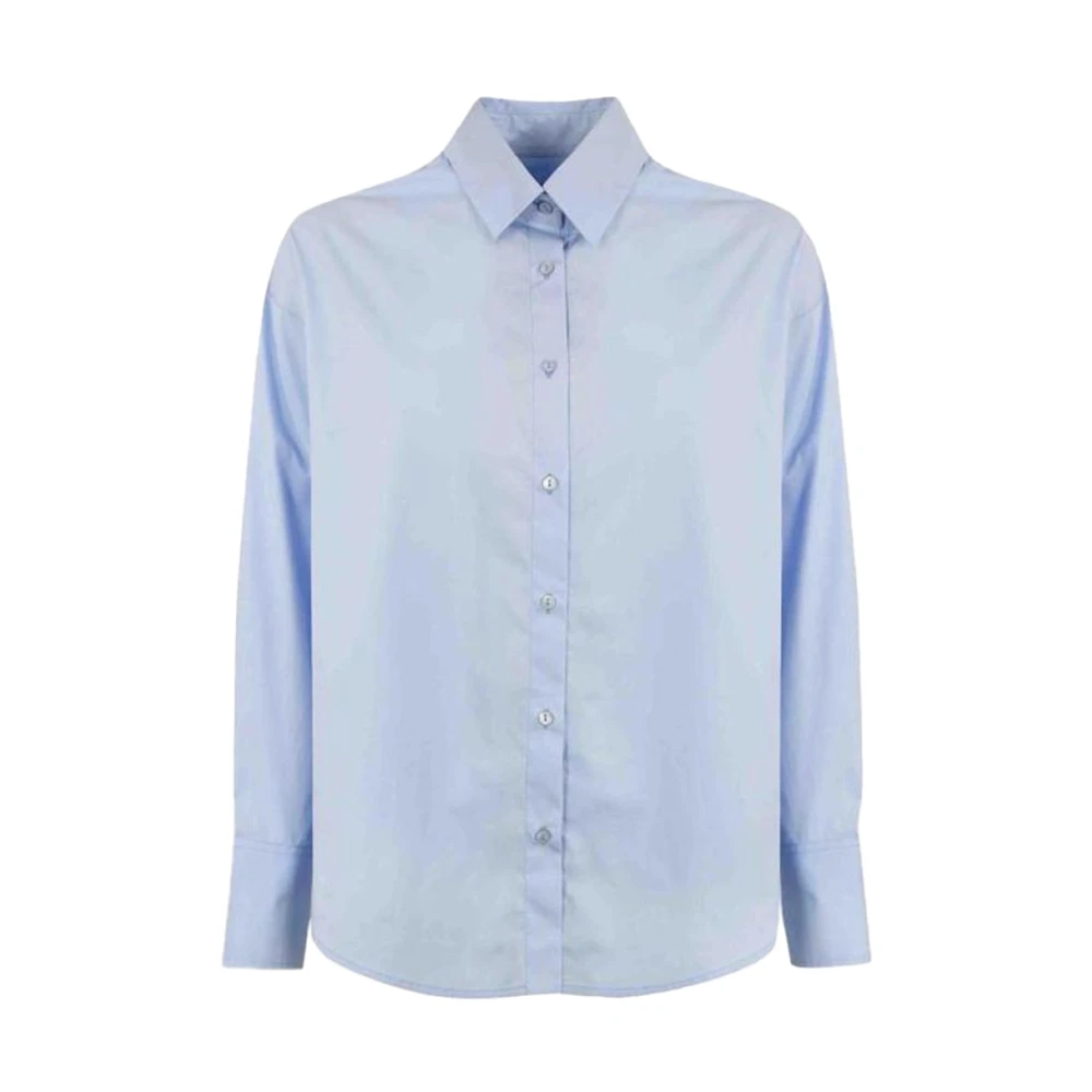 Dondup Katoenen overhemd met lange mouwen Blue Dames
