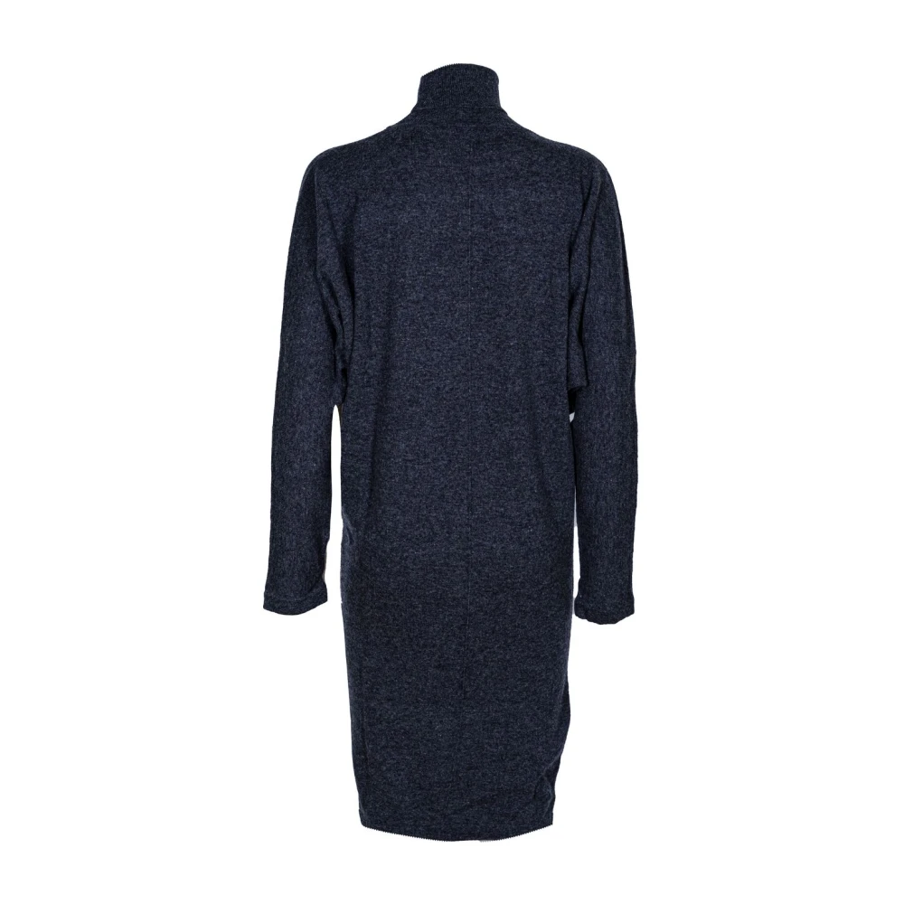 Jucca Korte wollen kimono jurk Blue Dames