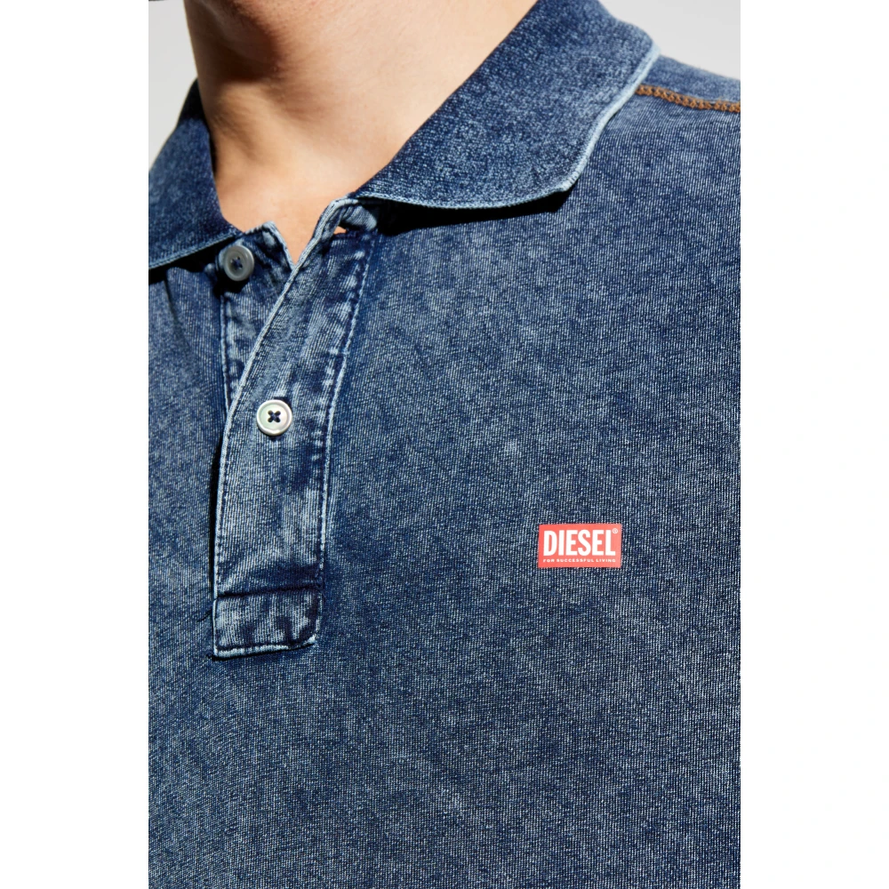 Diesel Polo `T-Swind` Blue Heren